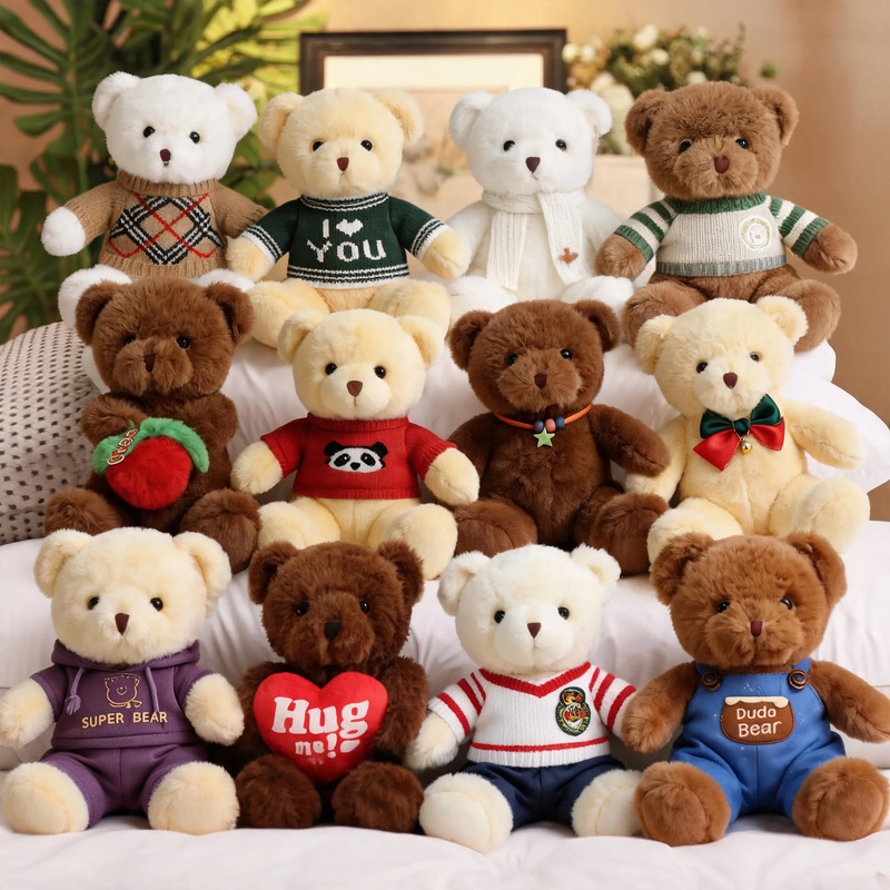 Dressed-up teddy bear doll, plush toy, plush toy accessories, teddy bear plush toy clothes, cute plush toys wholesale Dressed-up teddy bear doll, plush toy, plush toy accessories, teddy bear plush toy clothes, cute plush toys wholesale