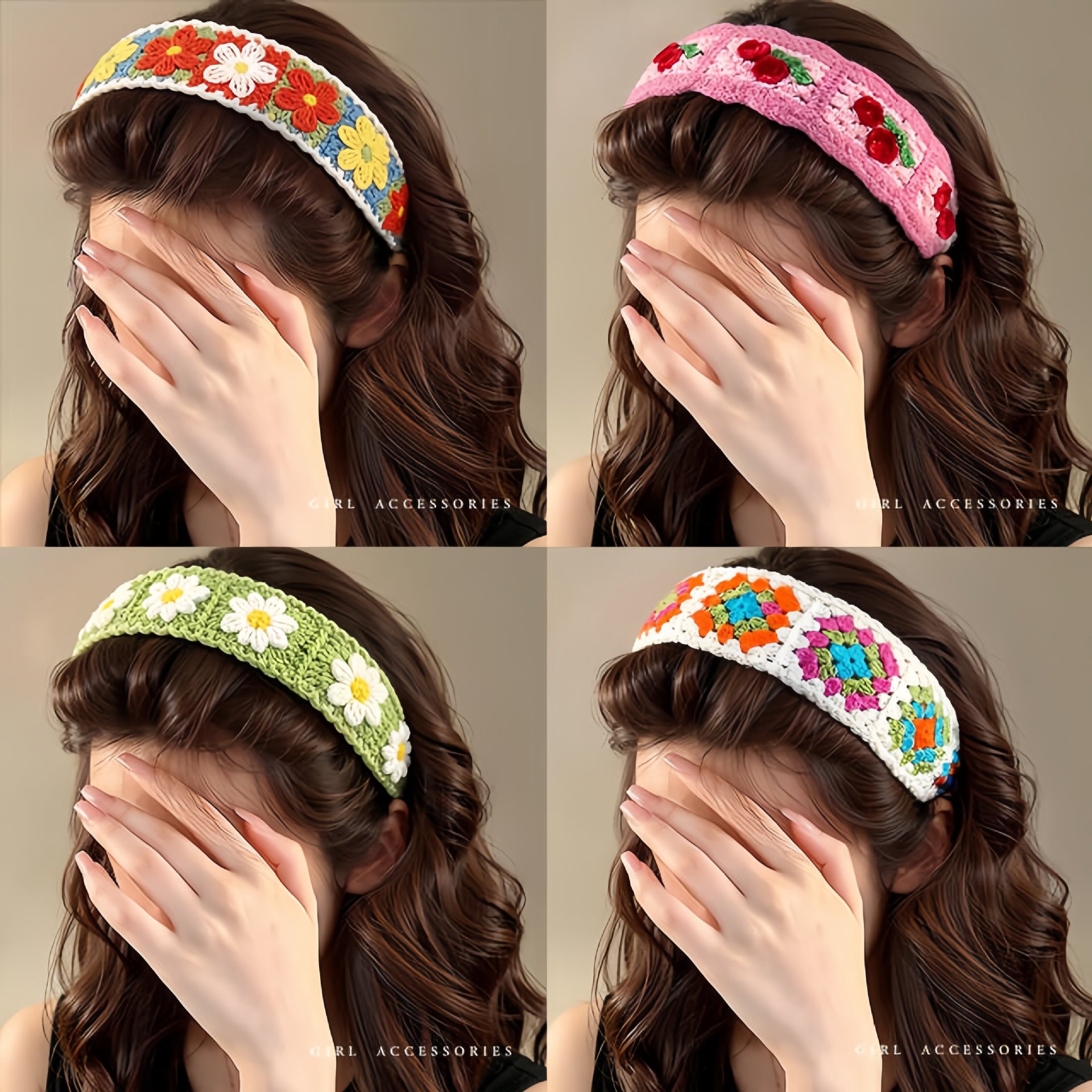 Magic Hair Band French Wide-Brimmed Headband for Women, Autumn and Winter Hair Accessory, Adult Bangs and Loose Hair Organizer, Knitted Headband