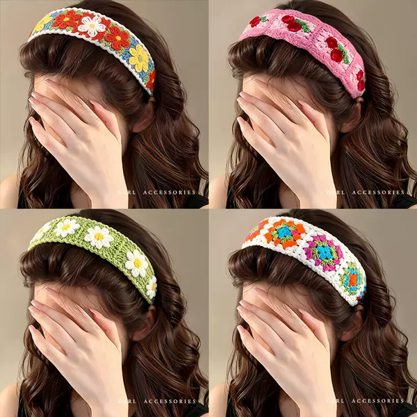 Magic Hair Band French Wide-Brimmed Headband for Women, Autumn and Winter Hair Accessory, Adult Bangs and Loose Hair Organizer, Knitted Headband