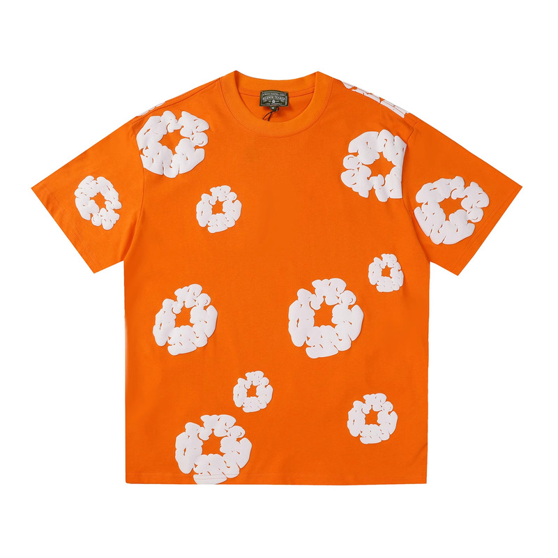 DENIM TEARS カポックフォームプリント おしゃれ ゆったり メンズ レディース 半袖 Tシャツ カジュアル ショートパンツ セット|undefined