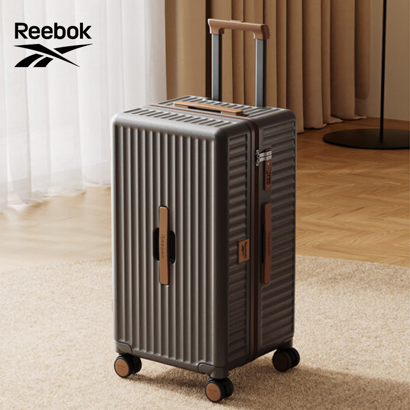 Reebok Large-Capacity Suitcase Women's Pc Trolley Case Men's Multi-Functional Large-Capacity Suitcase Password Box