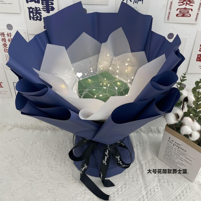 無料の半完成花束、誕生日のクリエイティブな花、スナック、ベビーブレス、ペーパータオル、花|undefined
