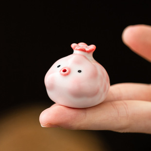 Ruyao Bubble Fish Tea Pet Ornament Creative Incense Holder Desktop Tea Play Ceramic Cover Tea Ceremony Accessories