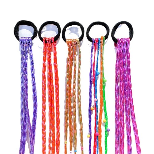 Hair accessories for girls, children, little girls, braided hair styles, princess baby hair clips, colorful braided hair ties for girls