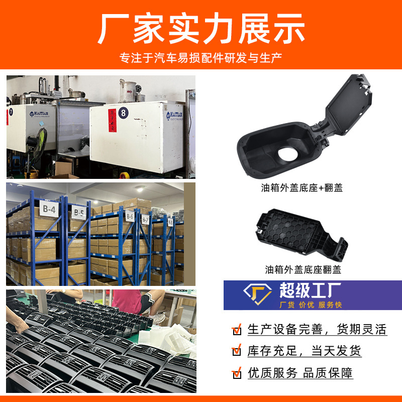 Suitable for Mercedes-Benz Glc Fuel Tank Flip Cover Base Glc260L 300L W253 Fuel Filler Neck Recessed Base Outer Cover