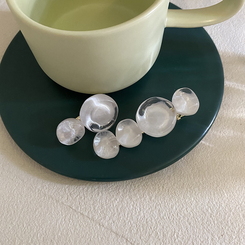 Fermaglio capelli vintage coreano con perline rotonde estate_voghion.com