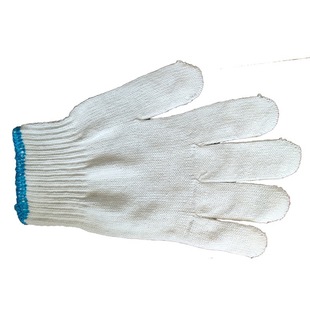 Lampshade cotton 10 pairs of labor protection gloves cotton thread gloves cotton thread Labor white wear-resistant thickened work thread gloves