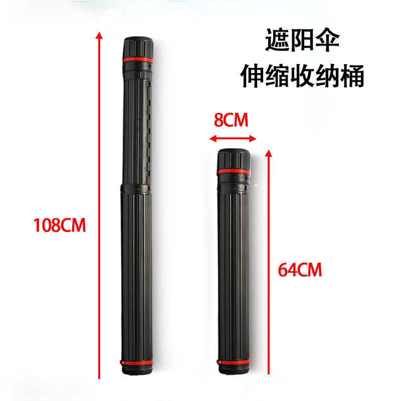 Electric Vehicle Umbrella Storage Bucket Motorcycle New Umbrella Cover Large Takeaway Rider Battery Car Parasol Telescopic Umbrella Bucket
