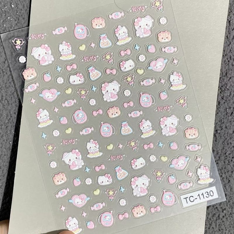 可爱卡通线条小狗美甲贴纸立体浮雕修狗水杯ccd手机装饰贴纸diy|undefined