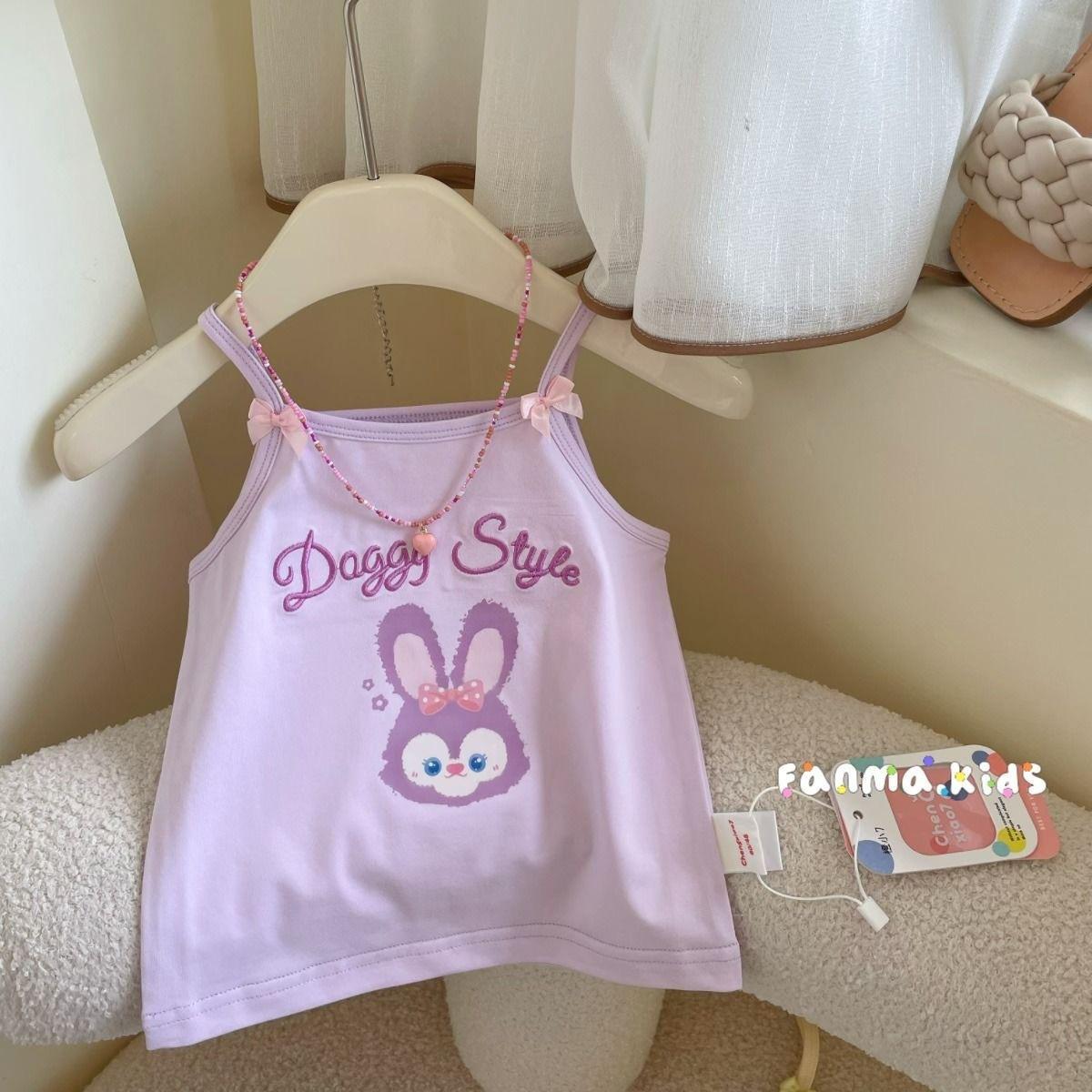 2025 nueva niñas lindas ropa de verano de aire extranjero para niños chaleco sin mangas delgado bebé chaleco de cabina universal
