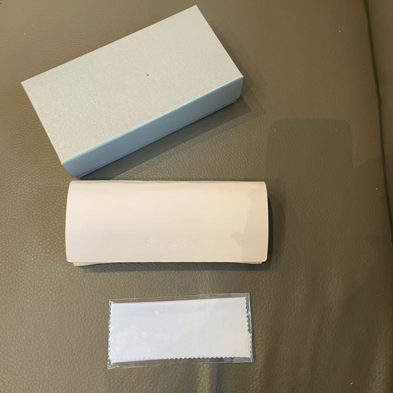 Inventario al por mayor nueva caja de gafas de alta calidad, caja de gafas de sol de alta gama, caja de gafas de sol, caja de paquete completa