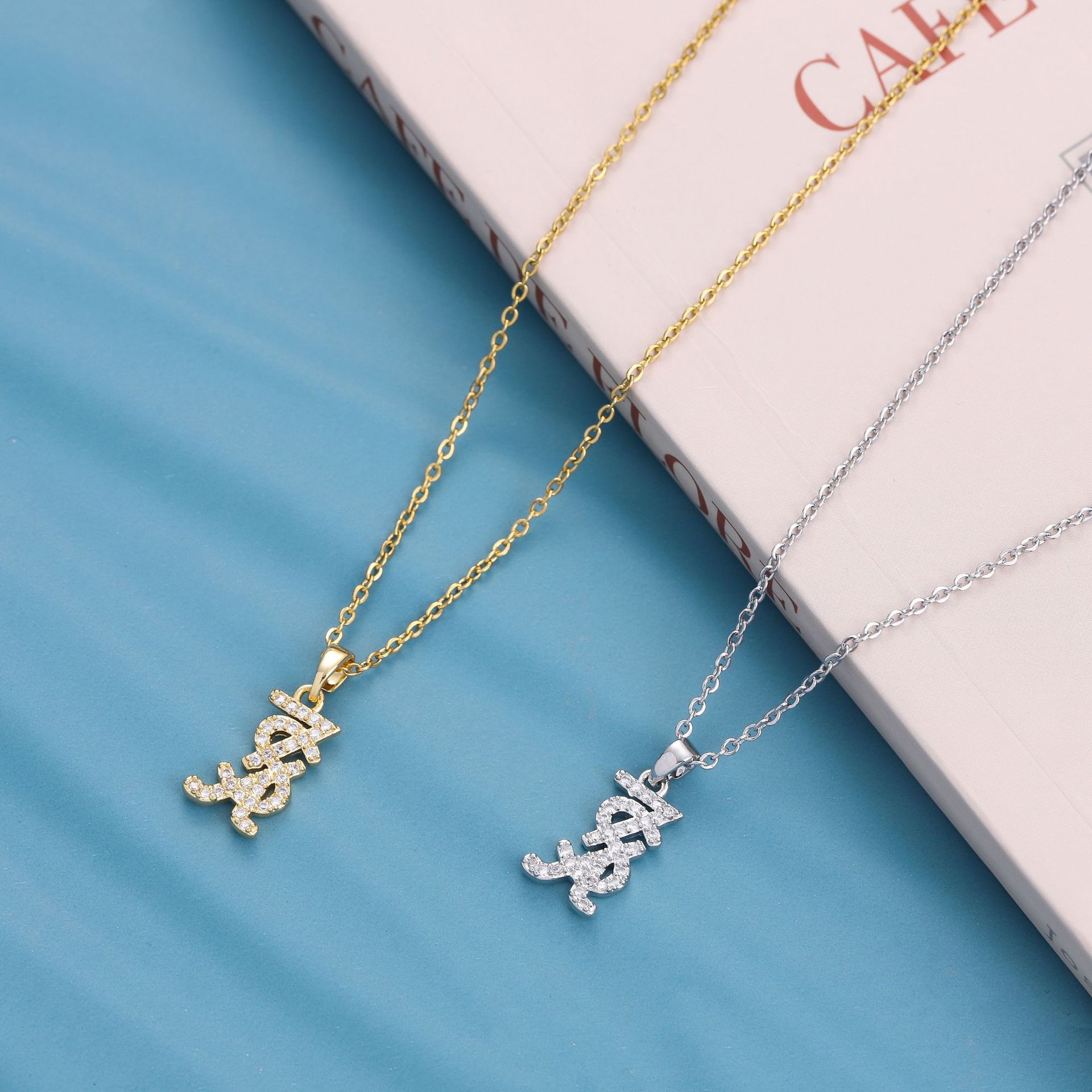 Elegant Heart Shape Butterfly Fish Titanium Steel Inlay Artificial Pearls Rhinestones Shell Necklace