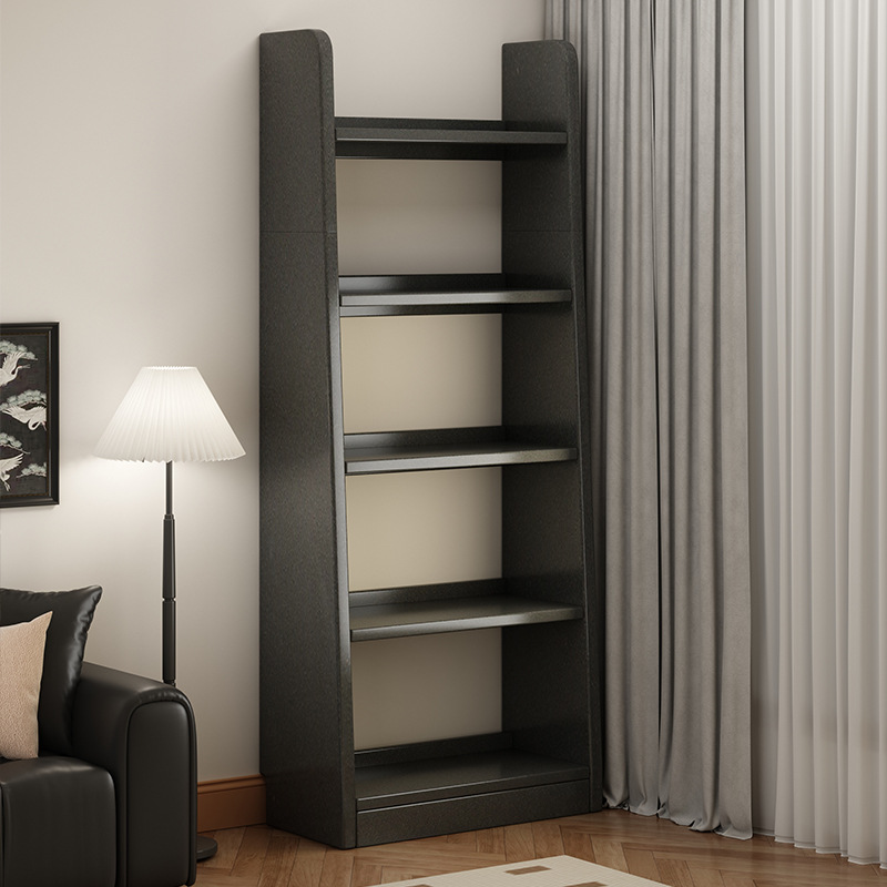 Estante de piso de viento medieval trapezoidal mostrador armario de sala de estar doméstico armario estrecho armario de almacenamiento integrado armario de almacenamiento de pared