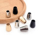 Metal hanging bell wear rope buckle down jacket hat slip buckle vests zinc alloy horn-shaped hanging beads factory wholesale