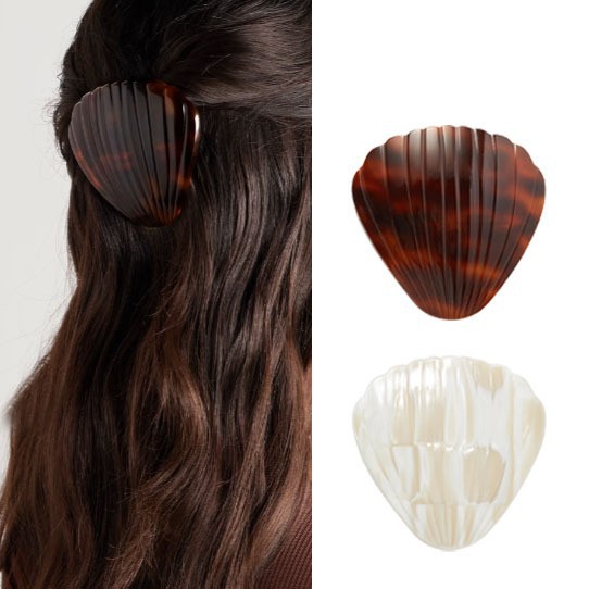 European and American fever Sweet Cool Women's Hairpin Hawksbill Color Back Head Spring Clip Fashion All-match Shell Style One-word Clip