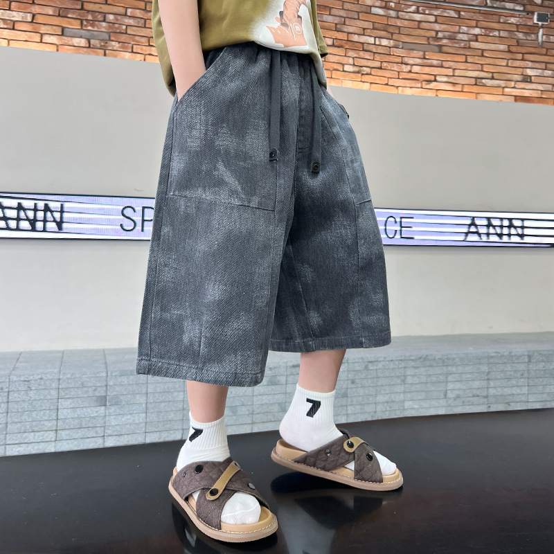 Boys Thin Five-piece Workwear Shorts For Summer Comfort_voghion.com