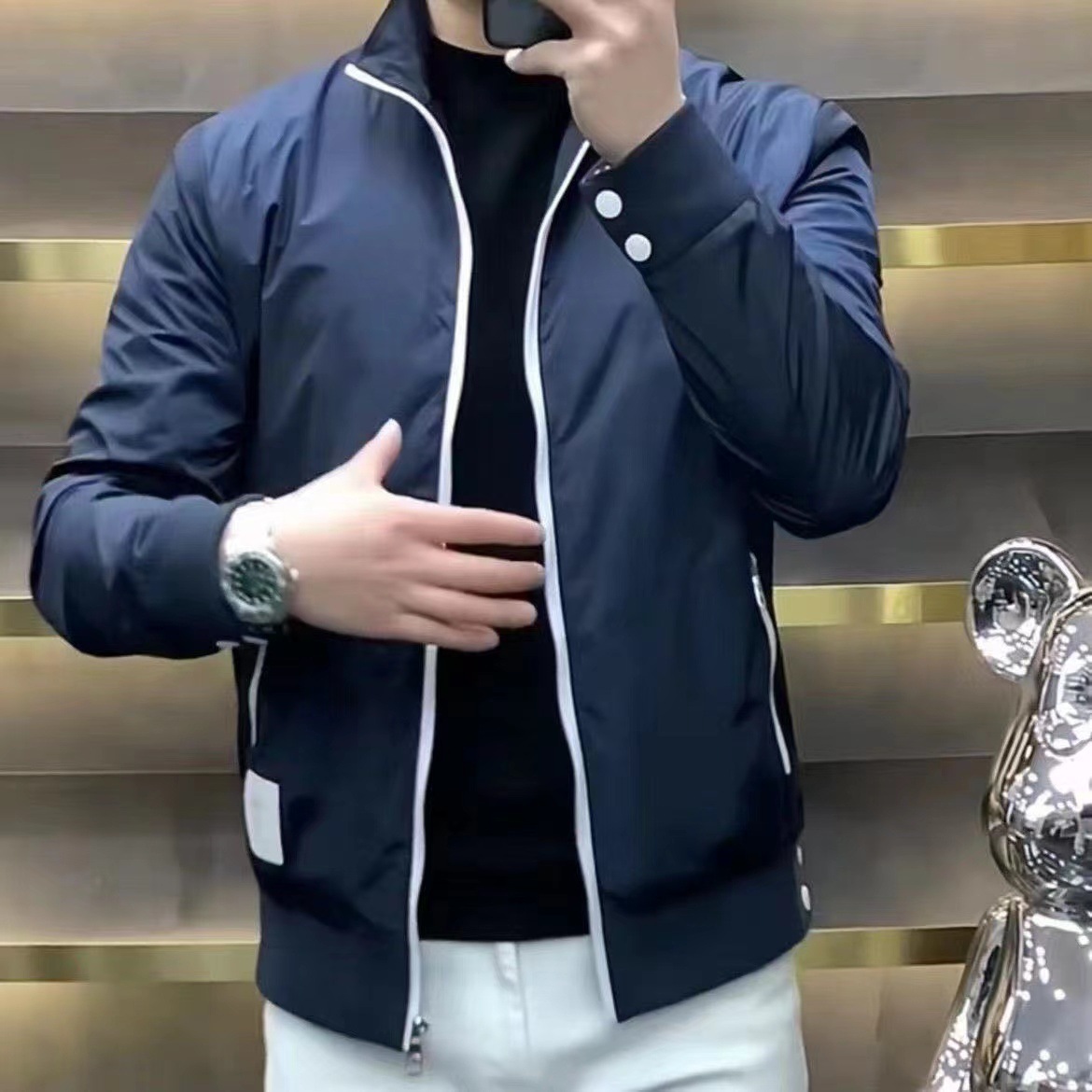 파란색