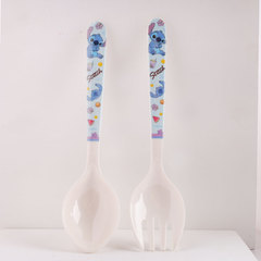 Disney Children's Spoons Forks Baby Tableware Mermaid Food Grade Melamine Tableware Spoon Fruit Fork Wholesale New