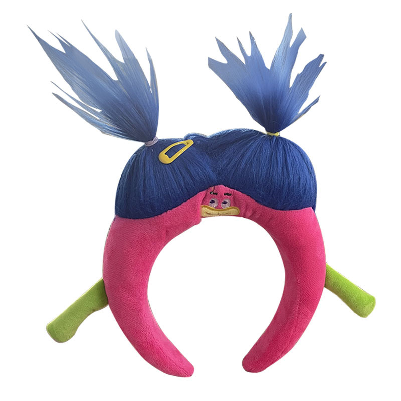 Personalidad creativa de lavado de la cara, banda de cabello para mujeres, banda de cabello para máscaras rojas, banda de cabello extraña, 2024 nueva tarjeta de cabello para cabello