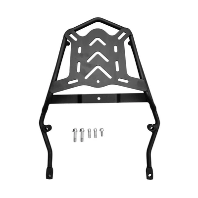 Suitable for light riding Motorcycle bumper - black-carbon-steel-rear-shelf