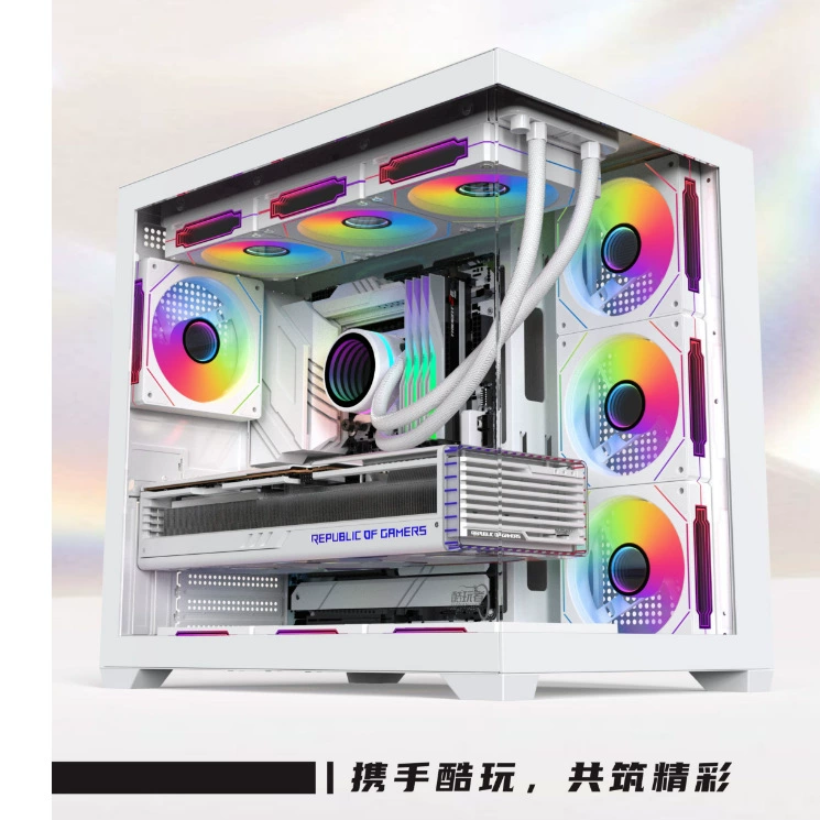 Собрать настольный компьютер i7 полный комплект для киберспорта, многооткрытые Интернет-кафе, игровой тип сборки DIY, офис, высоко‑классное воздушное охлаждение