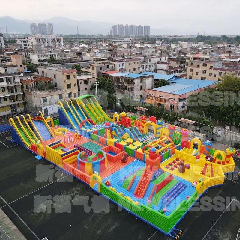 Castillo inflable gigante para niños, tobogán extragrande para parques de atracciones y centros comerciales al aire libre, trampolín grande para niños