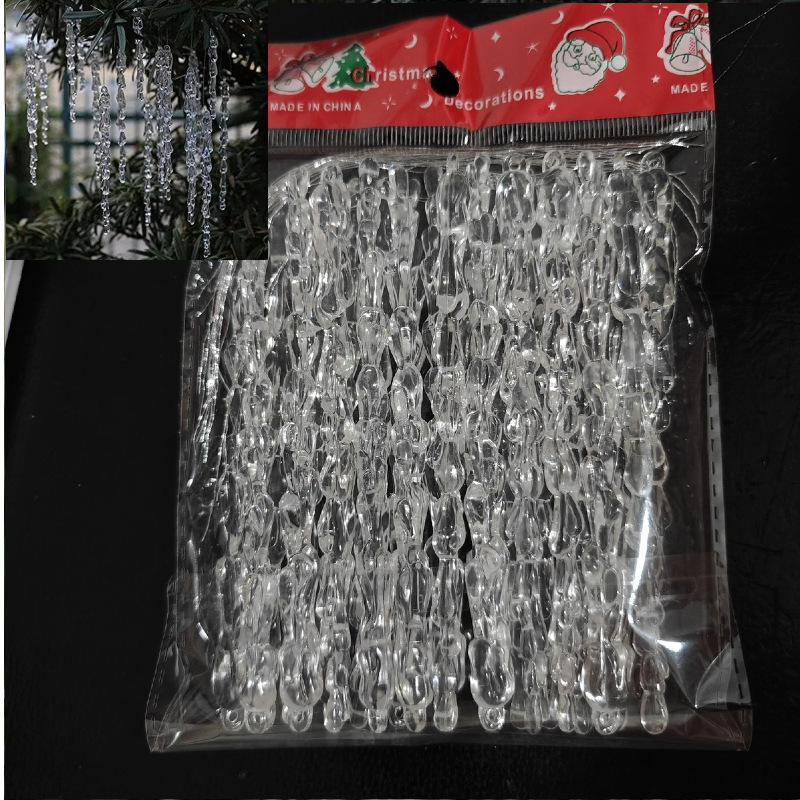 国境を越えたクリスマスの祭り用品の創造的な透明な氷のペンダントの新しいクリスマスツリーの装飾ねじ山のペンダントの木