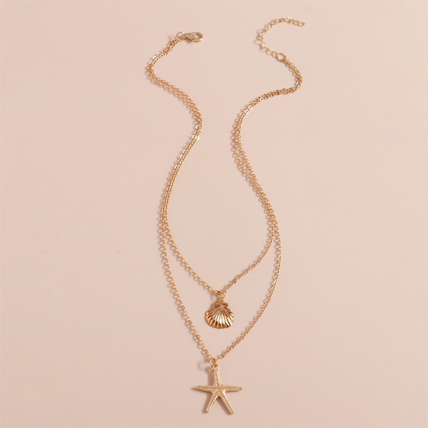 European and American cross -border jewelry Simple beach shell…