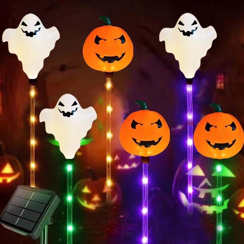 ハロウィンカボチャソーラーグラウンドプラグライトカボチャ装飾中庭ガーデン屋外装飾ハロウィングラウンドプラグライト|undefined