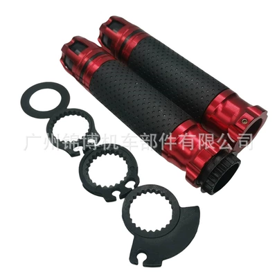 Motorcycle Handlebar Sleeve Rotating Handlebar Glue Scooter Original Grip sports car Retro Handlebar Sleeve Cross-border Factory Direct Supply (Motorcycle Handle Cover) - red-and-black