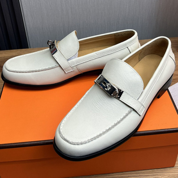 Men's fashionable comfortable casual leather loafers English style