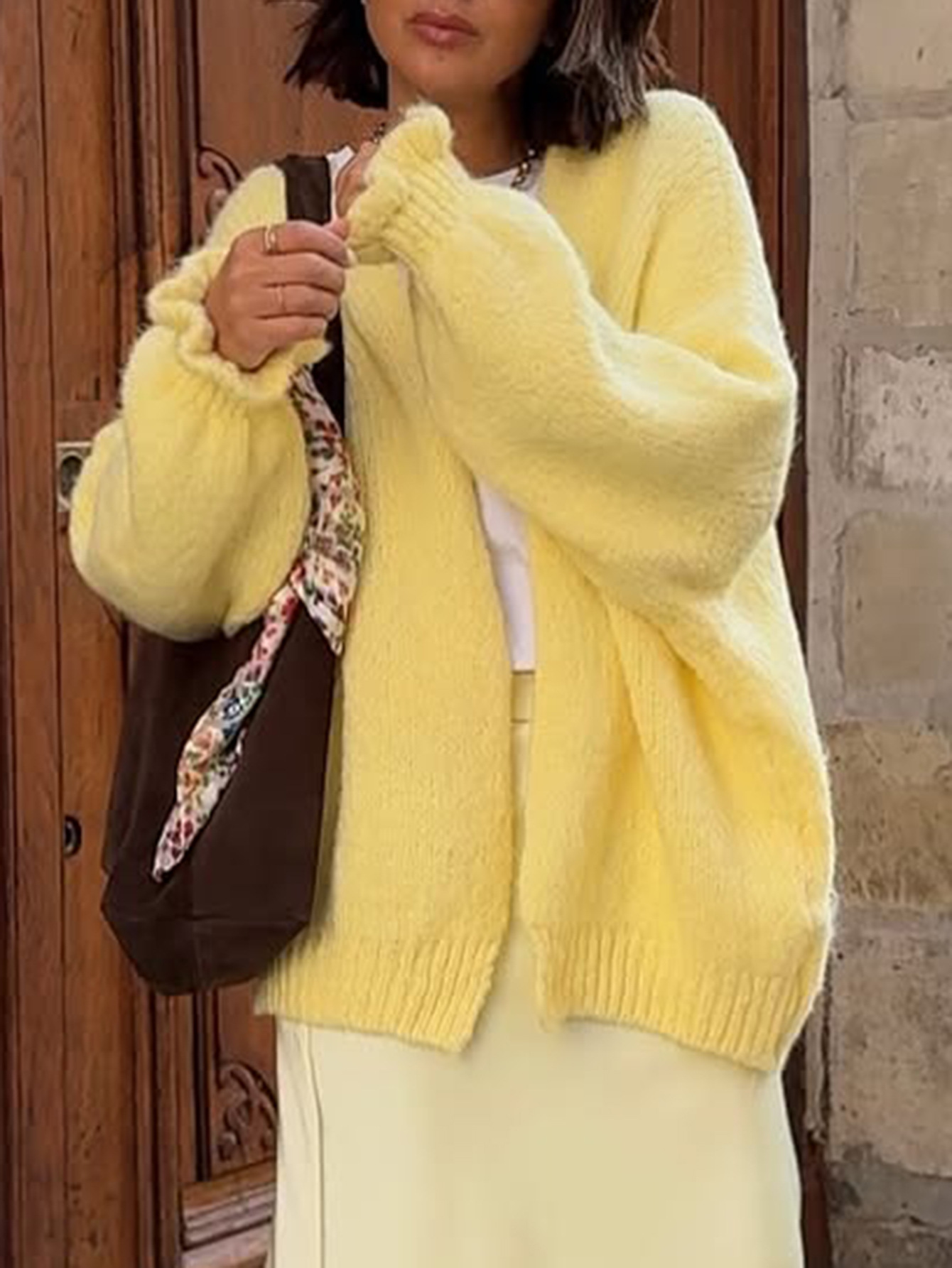 Kaikuo transfronterizo europeo y americano casual color sólido camisa de manga larga blusa suéter de mujer otoño y invierno 2025 estación independiente de Amazon image 2