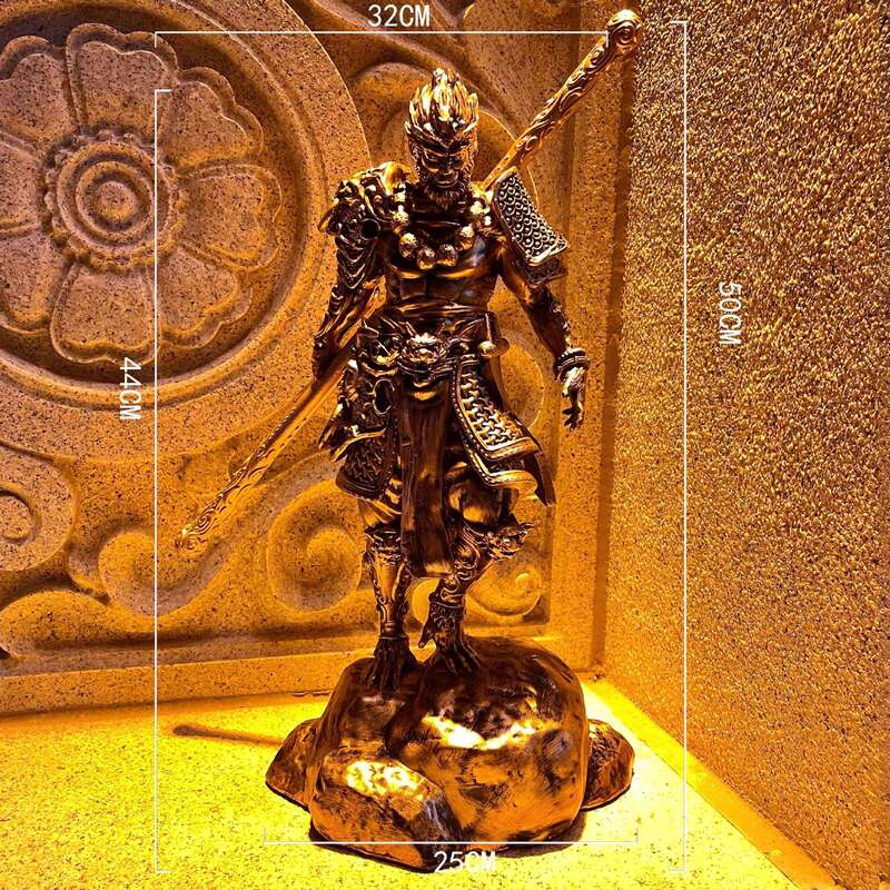 ブラック神話孫悟空装飾品ゴールデンフープスティックフィギュア孫悟空バッターウィンファイターeスポーツルームホームリビングルーム装飾|undefined