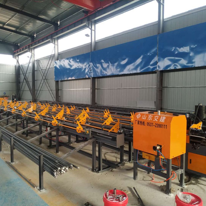 数控锯切套丝线 全自动钢筋锯切套丝打磨一体机 全自动钢筋锯切机