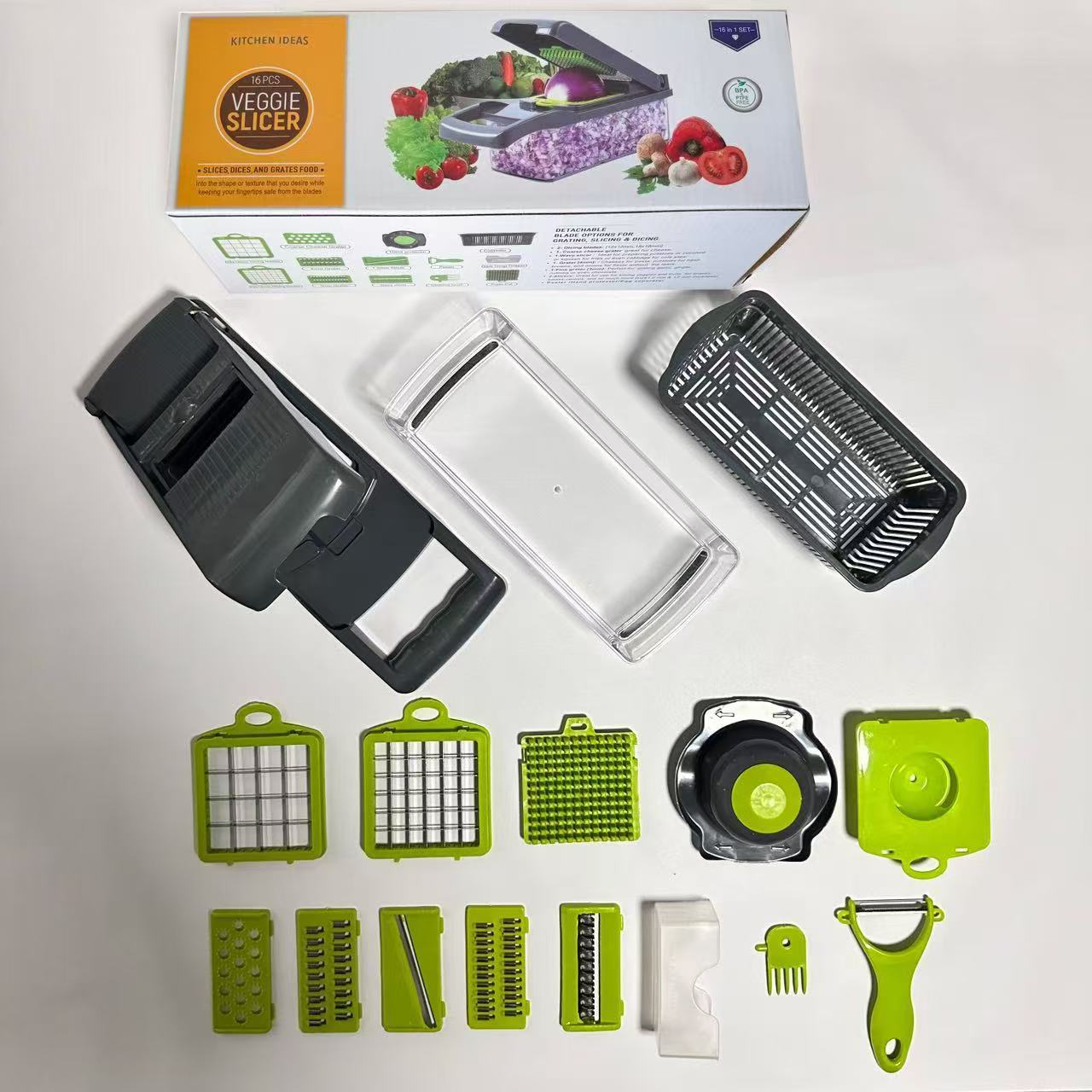 Cortador de verduras multifuncional transfronterizo, máquina comercial para cortar en cubos y triturar, máquina doméstica para cortar y triturar patatas