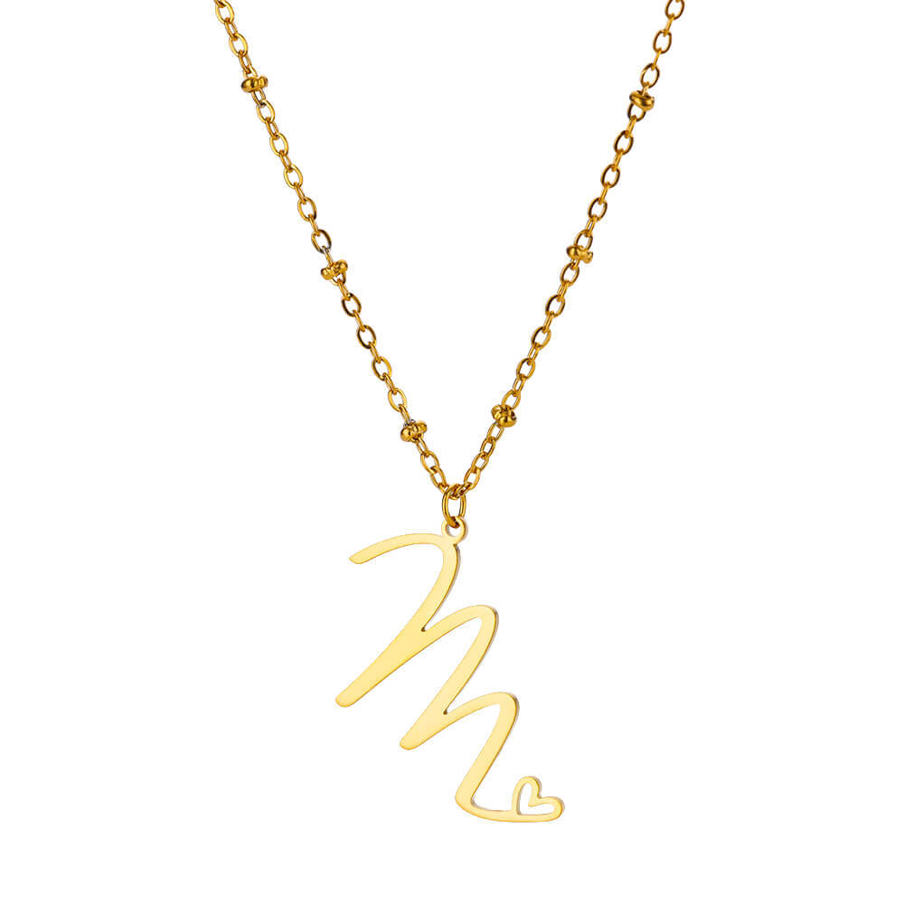 8g Weight 0.03µm-0.05µm Gold Plating Thickness PVD Coated Gold Plating Process Real Gold Plated Plating Material 304 Stainless Steel Pendant Material Pendant Necklace Classification 304 Stainless Steel Chain Material cable chain Chain Type 1 Piece Quantity Holiday, Daily Occasion 304 Stainless Steel Material Letter, Heart Shape Pattern Unisex Gender IG Style, Sweet Style Waterproof Non Tarnish, Plating, Hollow Out Craft PVD Coated Real Gold Plated Letter Heart Shape 304 Stainless Steel IG Style Sweet Waterproof Non Tarnish 304 Stainless Steel Pendant Necklace 22