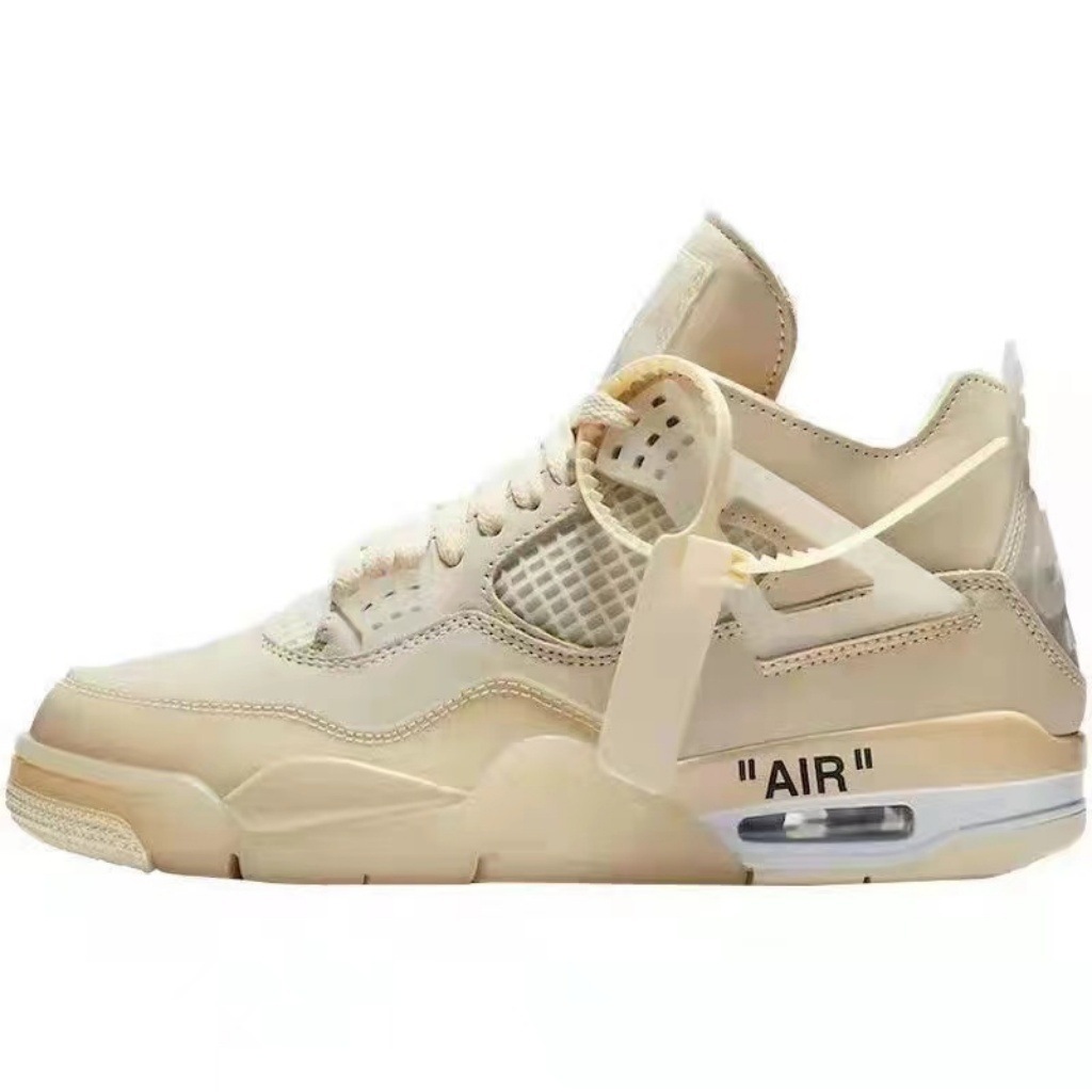 AJ4 negro negro negro rojo pequeño blanco cemento negro gato airbag zapatos de baloncesto Joe4 antideslizante zapatos de hombre y mujer zapatos deportivos transfronterizos image 14