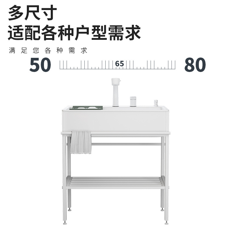 soporte de acero inoxidable lavabo de verduras cocina doble agujero lavabo de piedra de cuarzo lavabo de lavandería lavabo doméstico lavabo de manos