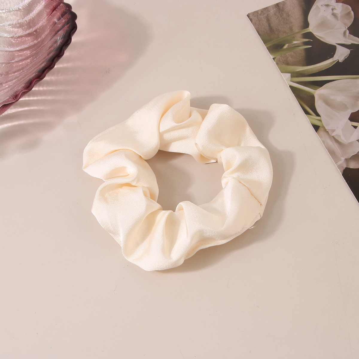 #2 밀크 화이트 새틴 미디엄