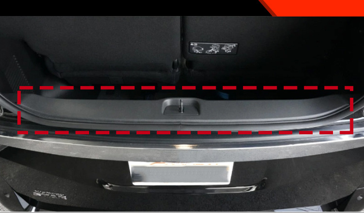 Suitable for Nissan 23 SERENA modified rear window tailgate stainless steel guard plate C28 special trunk trim
