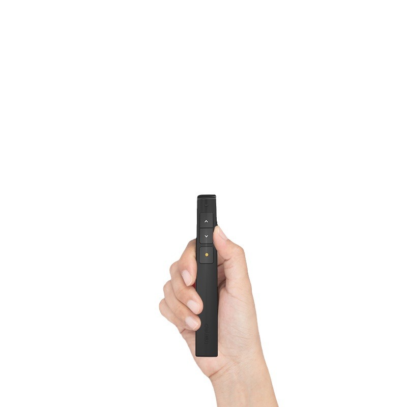 Lápiz para pasar páginas Deli 2802L con batería de larga duración, control remoto para PPT, multimedia para computadora, puntero láser seguro, herramienta multifuncional para profesores.