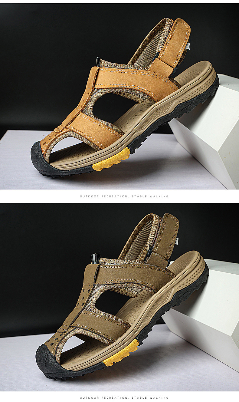 Hélio Leather Sandals Image 9
