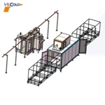 定制靜電粉末噴塗生產CL-M02手動粉末塗裝噴塗線 靜電噴塑設備