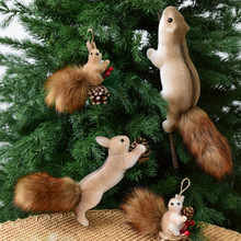 X 33489 Christmas simulation squirrel ornament ʥ����������