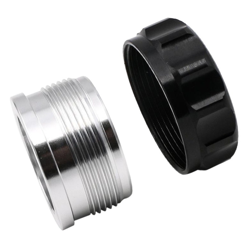 Accesorios para automóviles transfronterizos HJG01 negro plata modificado cubierta del tanque de combustible 1 pulgadas y 1,5 aleación de aluminio cubierta del tanque de soldadura