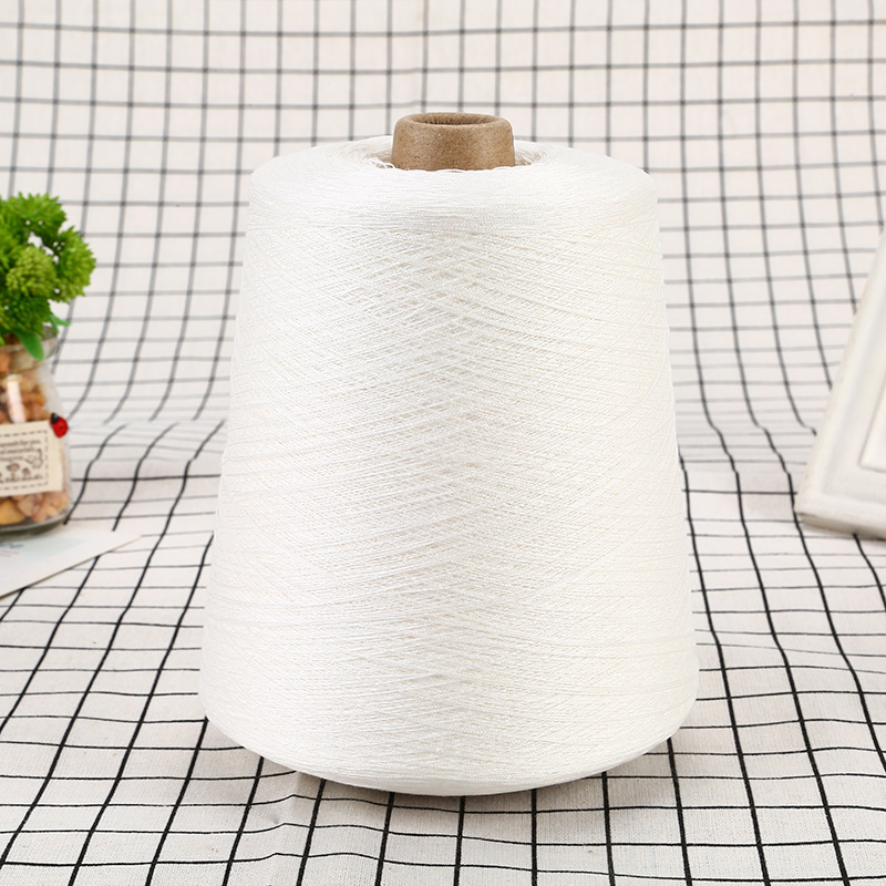 长绒棉纱线 烧毛丝光毛衫线绣花纱手绣钩编线 跨境毛衫服装用纱线