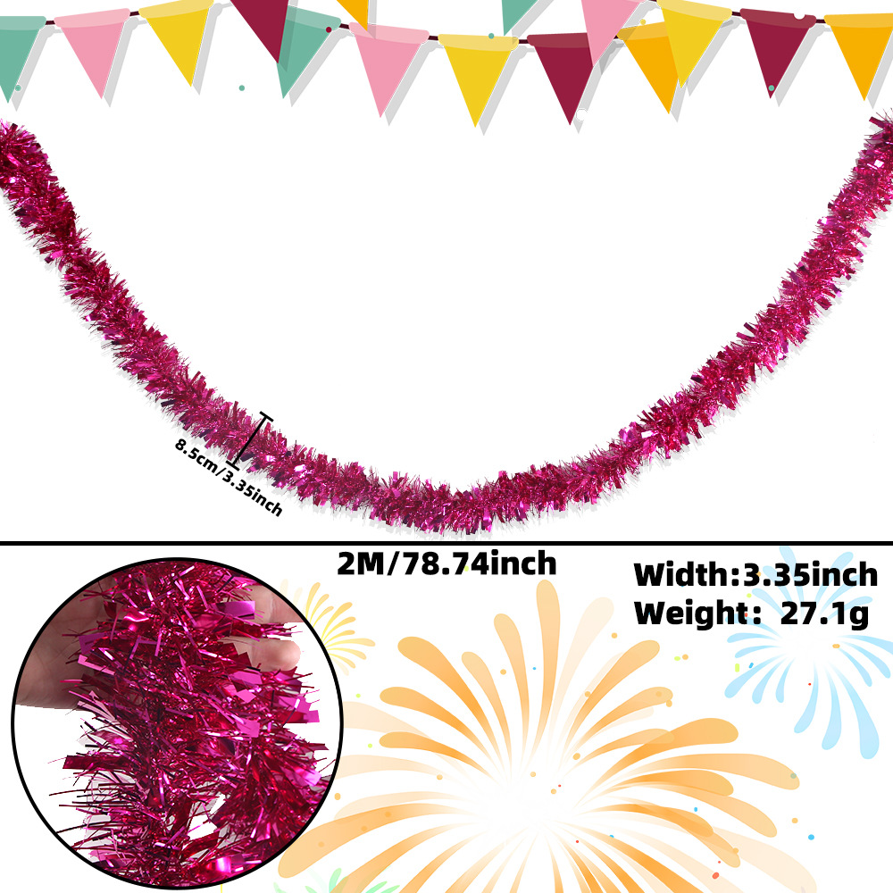 2 metros de espesor banda de color decoración de fiesta cinta de color diseño de boda de cumpleaños de lana festivales fondo de pared techo dibujo de flores