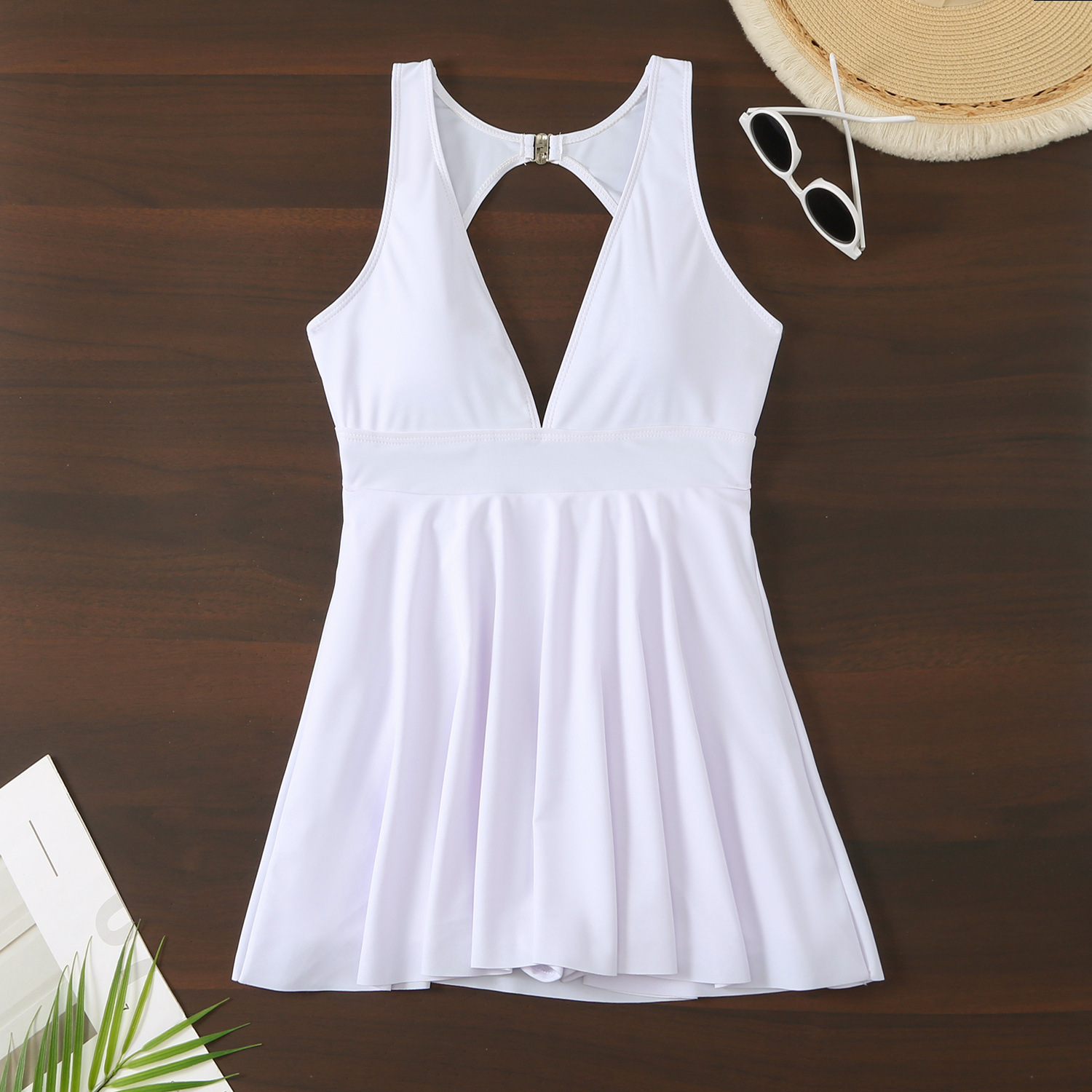 Women's Elegant Modern Style Simple Style Solid Color 1 Piece One Piece Swimwear display picture 5
