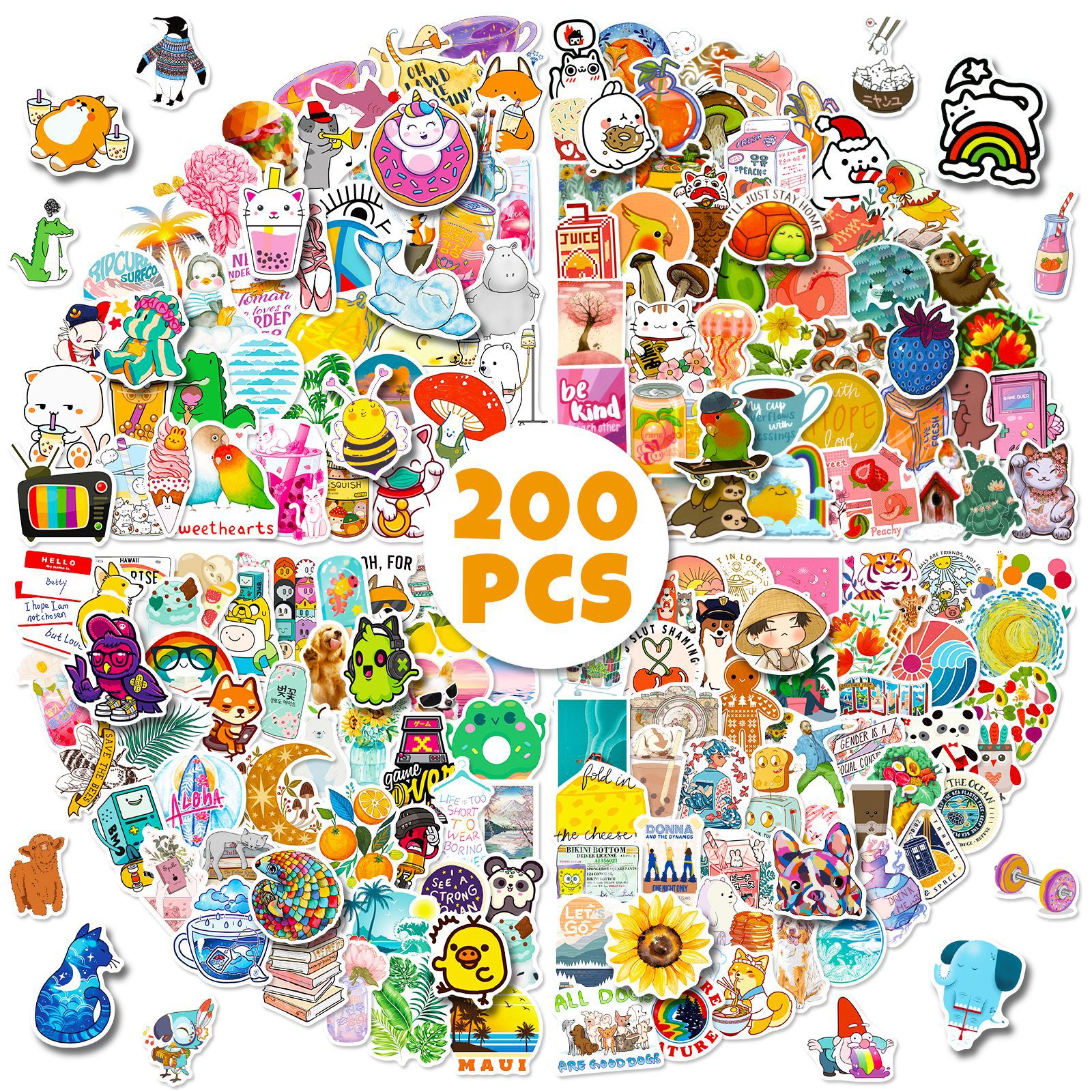 brand fresh travel cartoon stickers