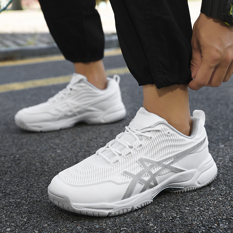 Cross-Border Supply Sports Shoes Men's Shoes Badminton Shoes Breathable Table Tennis Training Shoes Light and Comfortable Tennis Shoes for Students